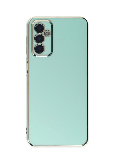 Samsung Galaxy Uyumlu , M23 Kılıf Volet Silikon - Açık Yeşil