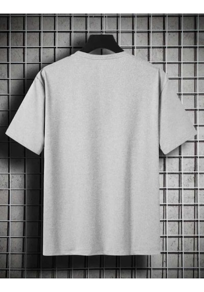 Kozia Outdoors Malkoçbey Black Baskılı Oversize Unisex Basic O Yaka T-şhirt Gri Gri
