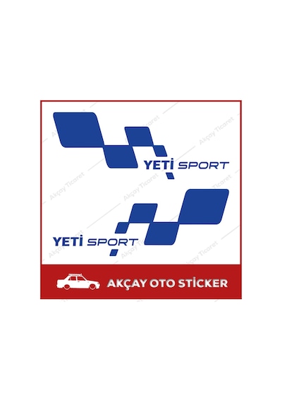 Skoda Yeti Sport Sticker (Takım Set) Yeti Sticker Araç Sticker
