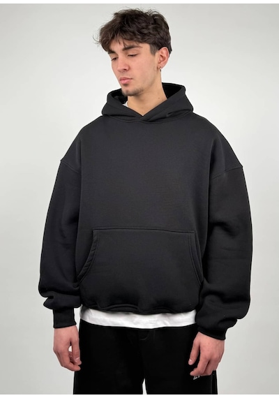 Zaee Basic Oversize Hoodie siyah