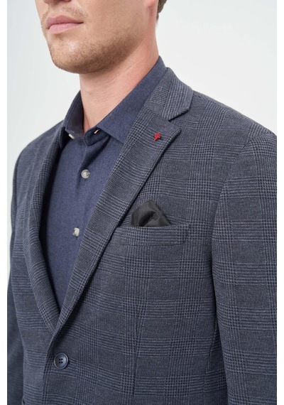 İmza Lacivert Ekose Desen Örme Mono Yaka Astarsız Çift Yırtmaç 2 Düğme 6 Drop Slim Fit Casual Ceket 1002245152 Lacivert İmza Lacivert Ekose Desen Örme Mono Yaka Astarsız Çift Yırtmaç 2 Düğme 6 Drop Slim Fit Casual Ceket 1002245152 Lacivert