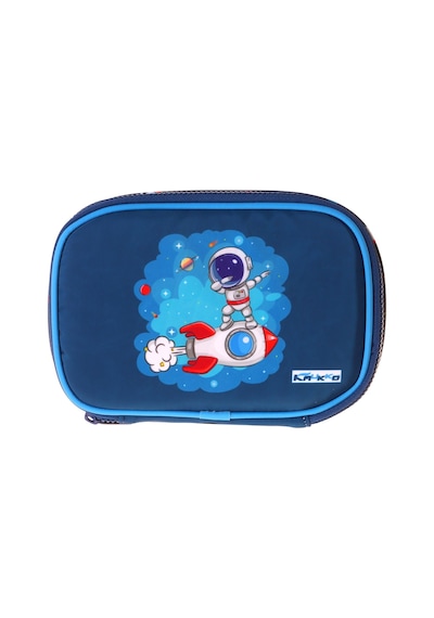Kaukko Kids Astronot Baskılı Lacivert Erkek Çocuk Organizer Kalem Çantası - Kalemlik - L5375
