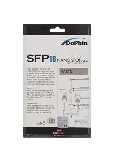 Dophin Akvaryum İçin Motorlu Pipo Filtre, Spf16 Motorlu