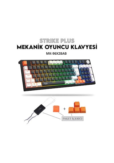 Gameagle Strike Plus Mk-96x2bab Mekanik Kablolu Işıklı Klavye