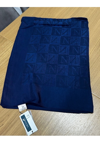 Noura Scarf Diamond Pamira Şal Lacivert