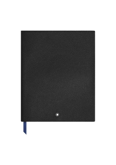 Montblanc Grain Deri Çizgili Büyük Boy Not Defteri 222640 Siyah