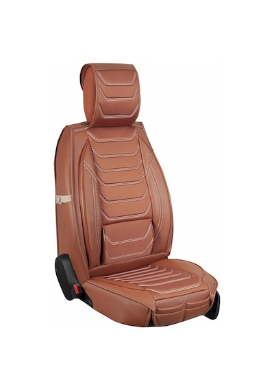 Fiat Egea Cross Uyumlu Lüx Deri Oto Koltuk Kılıfı Ön/arka Set Tarçın Fs