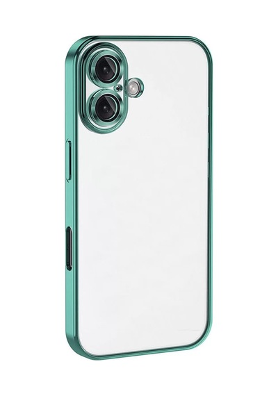 Newface Apple İphone 16 Plus Kılıf Razer Lensli Silikon - Turkuaz