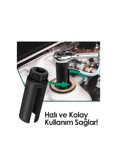 Dorf 1/2 Oksijen Sensör Seti Havalı 22mm Lambda Sensör Sökme Uzunluk 91mm