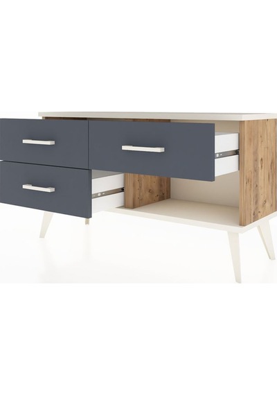 Arges Şifonyer 3 Çekmeceli 88x30x48 Çam-aytaşı/antrasit Aytaşı/antrasit Arges Şifonyer 3 Çekmeceli 88x30x48 Çam-aytaşı/antrasit Aytaşı/antrasit
