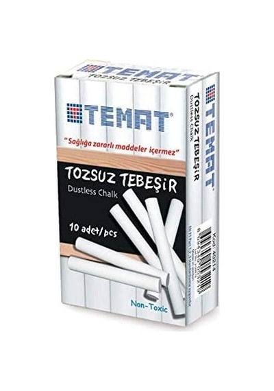 Temat Tebeşir 10lu Beyaz