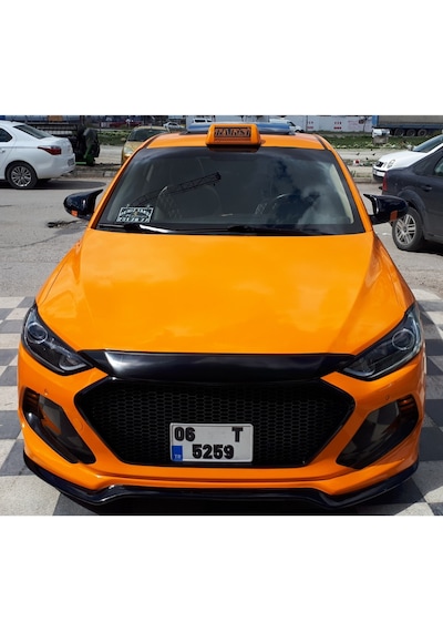 Sts Oto Aksesuar Hyundai Elantra Uyumlu Sinyalsiz 2016-2018 Batman Yarasa Ayna Kapağı Piano Black Abs Plastik (01)