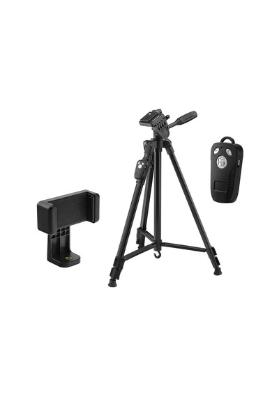 Telefon Tripodu Ayarlanabilir Kollu Bluetooth Kumandalı 140 Cm Siyah Hdx3388 Evimdeyokyok