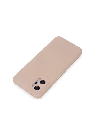 Newface Realme 9i 4g Kılıf Nano İçi Kadife Silikon - Pudra
