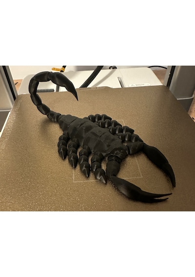 Akrep Figur Oyuncak Siyah Renk 14cm Balık