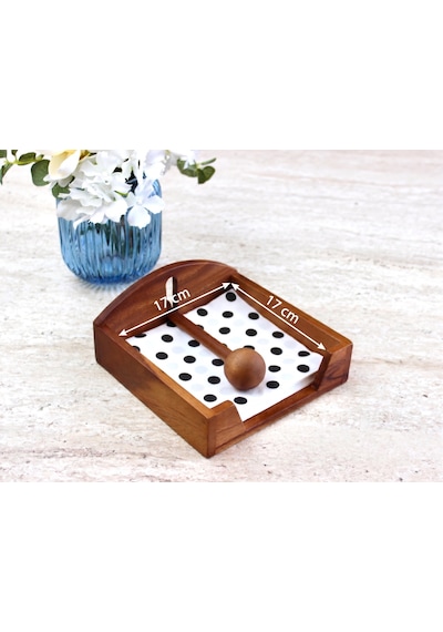 Doğal Akasya Ağacı Peçetelik - Rüzgar Korumalı Ağırlıklı Ahşap Masaüstü Kare Peçetelik - İç Ve Dış Mekan, Bahçe, Balkon Uyumlu 17x17 Cm Doğal Akasya Ağacı Peçetelik - Rüzgar Korumalı Ağırlıklı Ahşap Masaüstü Kare Peçetelik - İç Ve Dış Mekan, Bahçe, Balkon Uyumlu 17x17 Cm