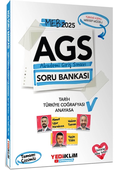 Yediiklim 2025 Meb Ags Soru Seti 3 Kitap