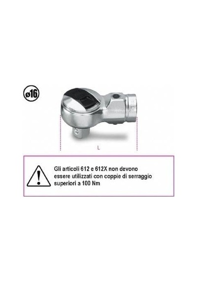 Beta 614x 3/4'' Tork Anahtarı Soketi
