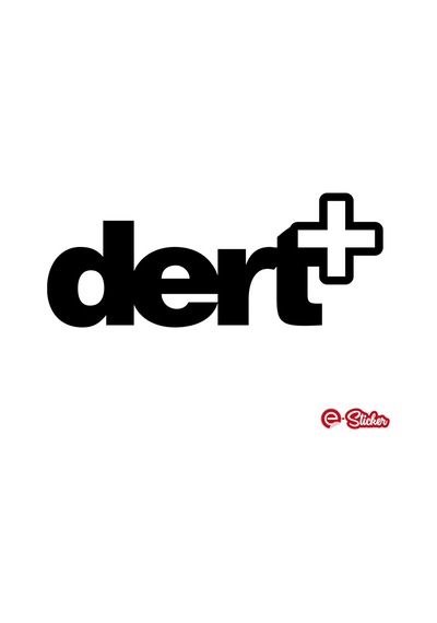 Dert Plus Sticker Oto Araba Cam Sticker