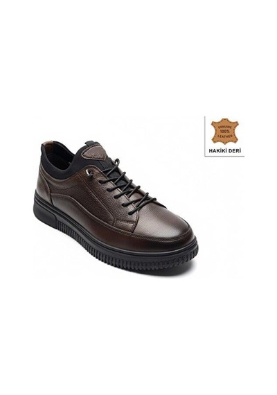 Cem Pekşen Gepetto 501 Kahve Erkek Günlük Deri Comfort Casual Ayakkabı Kahverengi