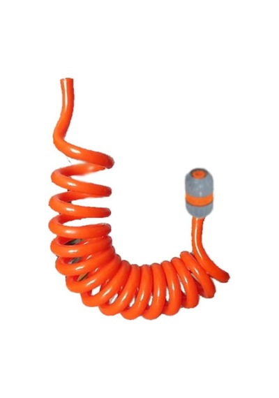 Plasyay Spiral Yıkama Sulama Uzatma Hortumu 5 Metre Gri