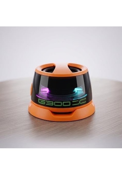 G300 Mıknatıslı Bluetooth Hoparlör Stand 5w Led Işıklı 5.4 Orange 1