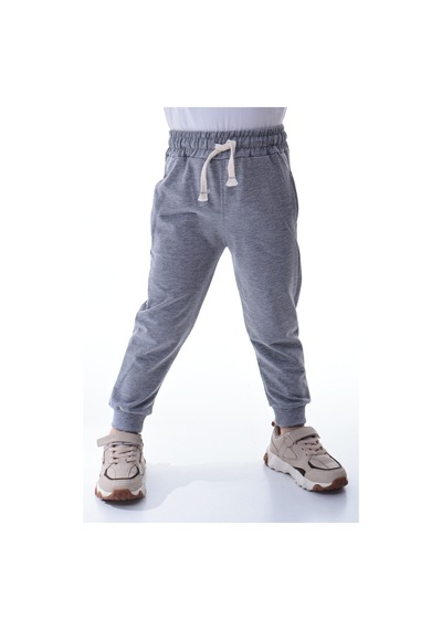 Unisex Çocuk %100 Pamuk Günlük Jogger Eşofman Altı 12 Ay 5 Yaş Gri