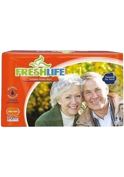 Freshlife Bağlamalı Yetişkin Hasta Bezi Orta Boy M 30'Lu