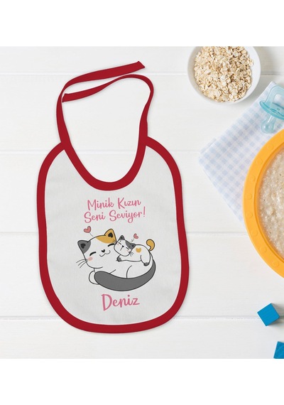 BK Kids Kişiye Özel Minik Kızın Seni Seviyor Tasarımlı Kırmızı