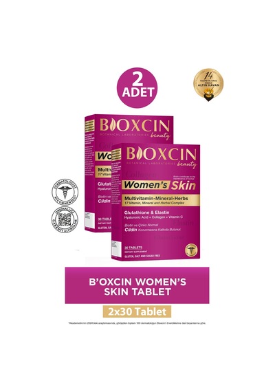 Bioxcin Womens Skin Tablet 30'lu 2 Adet