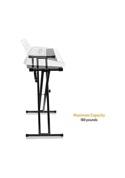 Pro Serisi Ayarlanabilir X Stili Piyano Klavyesi Ağır Hizmet Tipi Premium Stand Çift Destekli X Stil Klavye