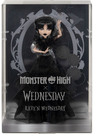 Hxj03 Monster High Wednesday Balo Elbiseli Bebek