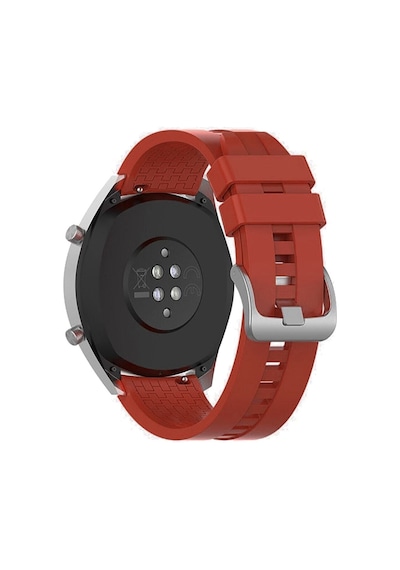 Huawei Honor Magic Watch 2 42mm Kordon Kayış 20mm Klasik Silikon Kordon Metal Tokalı K23
