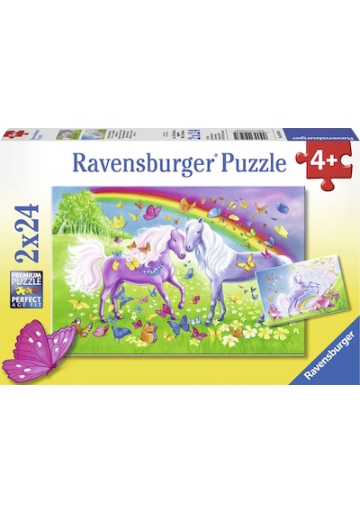 Ravensburger 2X24 Parça Puzzle Gökkuşağı Atları 091935