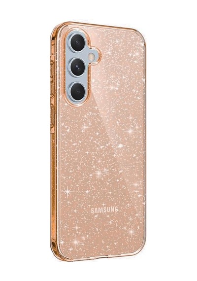 Samsung Galaxy A15 4g Kılıf Glow Kapak - Turuncu Çok Renkli