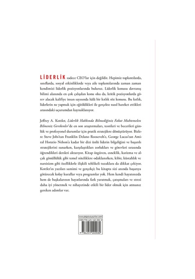 Liderlik Hakkında Bilmedikleriniz Fakat Muhtemelen Bilmeniz Gerekenler - Jeffrey A. Kottler