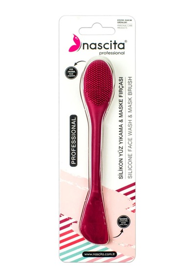 Silikon Yüz Yıkama Ve Maske Fırçası Bordo