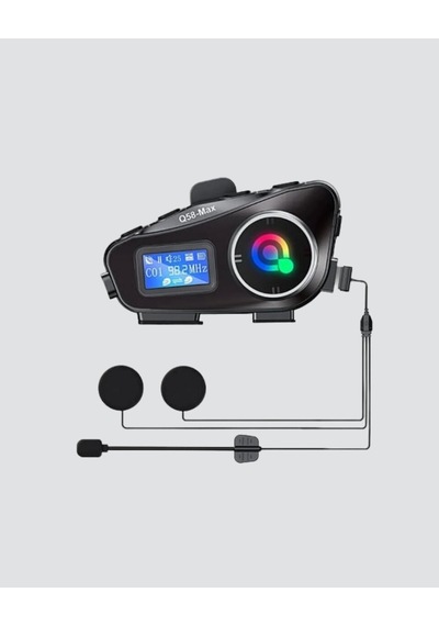 Northcity Lcd Ekranlı Bluetooth Kask Kulaklığı Fm Radyo Ve Sd Kart Girişli - 500m İnterkom Ve Gürültü Önleyici