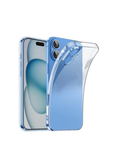 Apple Uyumlu iPhone 16 Plus Kılıf Kamera Korumalı Silikon Şeffaf Arka Kapak Şeffaf