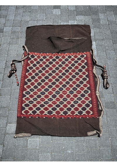 El Dokuma Yağcıbedir Antika Çuval Kök Boya Yün 75  x 120 CM