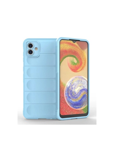 Newface Samsung Galaxy A04 Kılıf Optimum Silikon - Sky Blue Açık Mavi