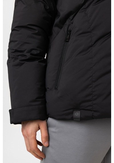 Back And Bond Siyah Regular Fit Kapüşonlu Puffer Mont Çok Renkli