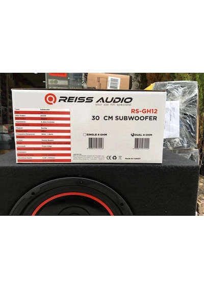 Reiss Audio Rs-gh12 30 Cm Subwoofer Bas 1400 Watt Kabinli
