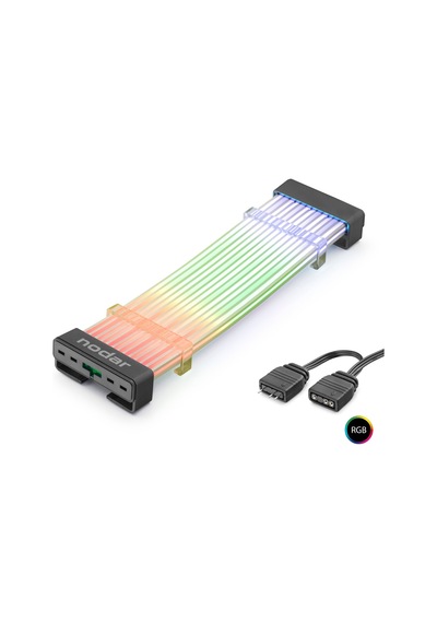 24 Pin Argb Anakart Güç Uzatma Kablosu Bükülebilir 2 Mm 108 Led Siyah Nd2812b Hmngoxxtptprp