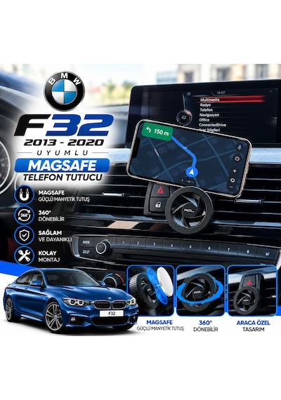 Bmw F32 Uyumlu Araç Içi Premium Telefon Tutucu - Araba Telefon Tutacağı Havalandırma Için