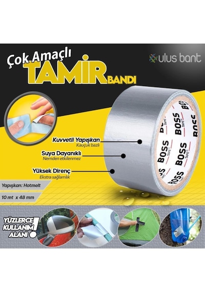 Duct Tape Çok Amaçlı Tamir Bandı Çadır Tamir Bantı Suya Dayanıklı