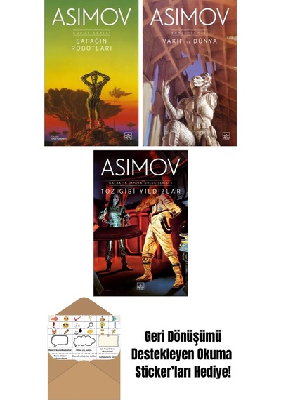 Şafağın Robotları Robot Serisi 3. Kitap + Vakıf Ve Dünya Vakıf Serisi 5. Kitap + Toz Gibi Yıldızlar Galaktik İmparatorluk Serisi 1