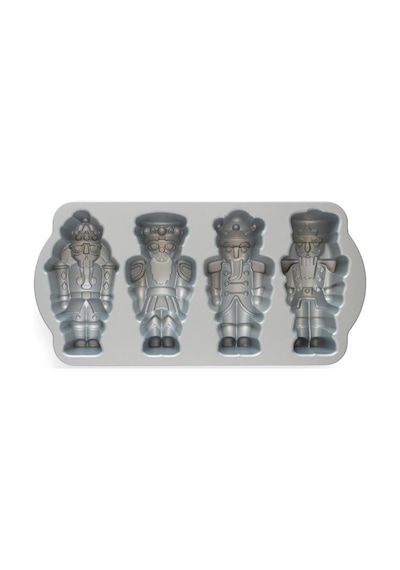 Nordicware Nutcracker Mini Kek Kalıbı - Platin