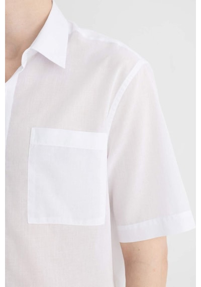 DeFacto Relax Fit Yazlık Polo Yaka Pamuklu Kısa Kollu Gömlek C7598AX24SMWT34 DeFacto Relax Fit Yazlık Polo Yaka Pamuklu Kısa Kollu Gömlek C7598AX24SMWT34