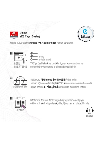 Yks Tyt Video Çözümlü Akıllı 5 Deneme E-kitap